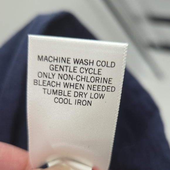 Banana Republic Pink and Blue Striped Midi Dress With Tie Waist - Picture 10 of 16